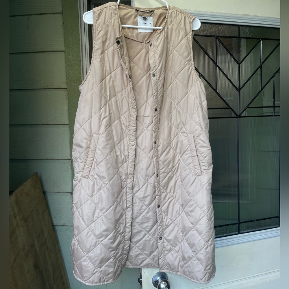 RINO & PELLE | Long tan thin vest